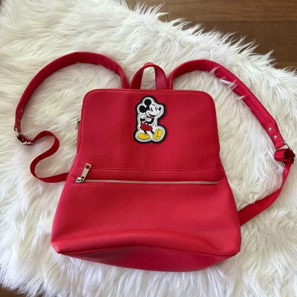 Disney | Classic Mickey Mouse Red Mini Backpack Bag Store Parks Character Accent